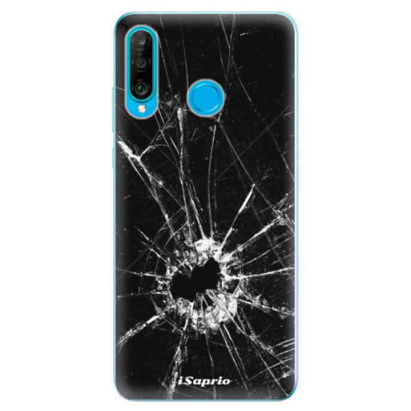 Odolné silikónové puzdro iSaprio - Broken Glass 10 - Huawei P30 Lite
