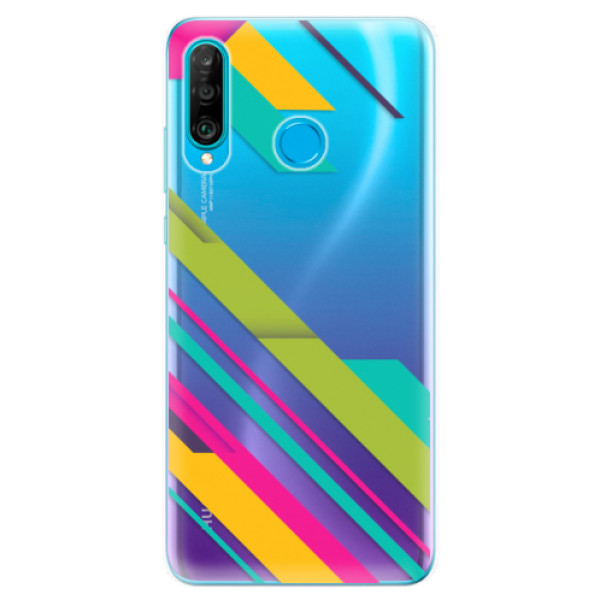 Odolné silikónové puzdro iSaprio - Color Stripes 03 - Huawei P30 Lite