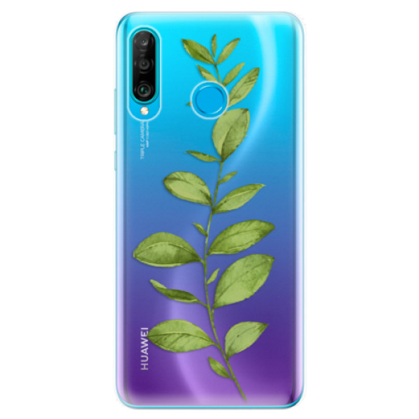 Odolné silikónové puzdro iSaprio - Green Plant 01 - Huawei P30 Lite