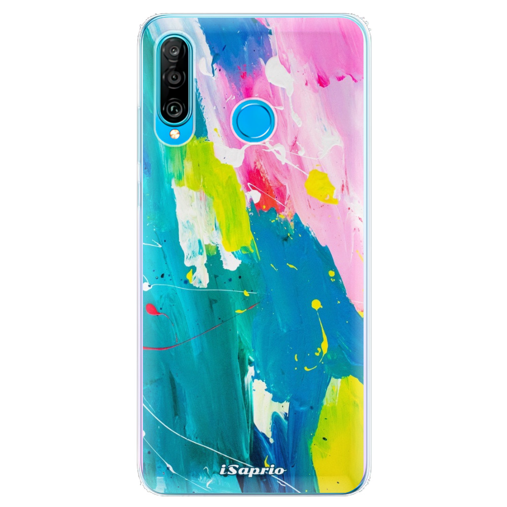 Odolné silikónové puzdro iSaprio - Abstract Paint 04 - Huawei P30 Lite