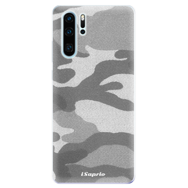 Odolné silikónové puzdro iSaprio - Gray Camuflage 02 - Huawei P30 Pro