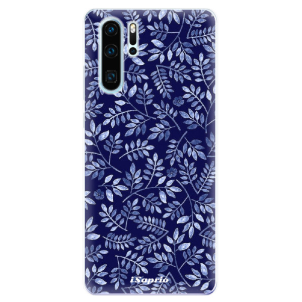 Odolné silikónové puzdro iSaprio - Blue Leaves 05 - Huawei P30 Pro