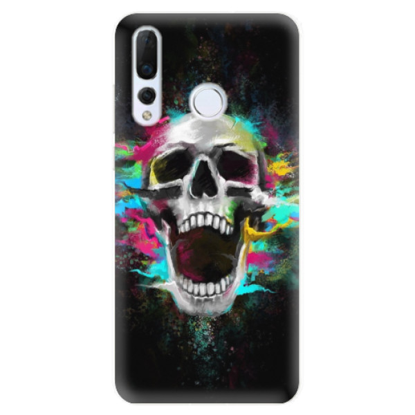 Odolné silikonové pouzdro iSaprio - Skull in Colors - Huawei Nova 4