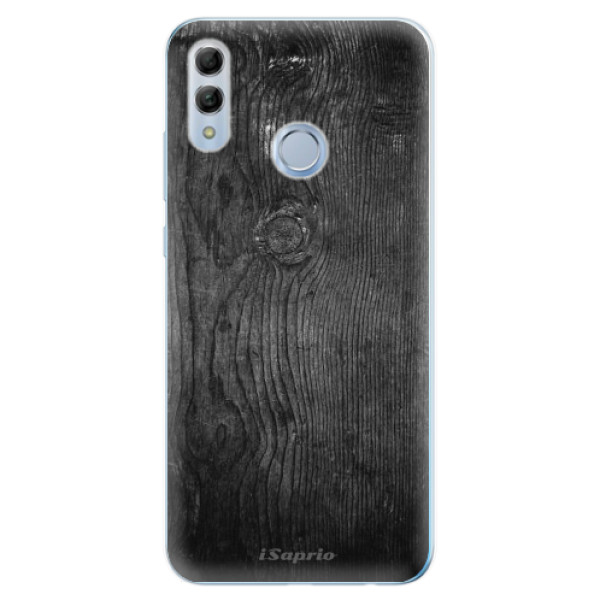 Odolné silikónové puzdro iSaprio - Black Wood 13 - Huawei Honor 10 Lite