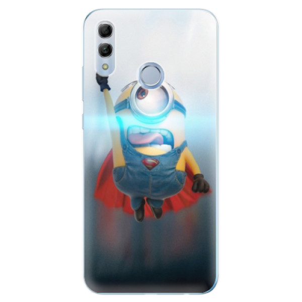Odolné silikónové puzdro iSaprio - Mimons Superman 02 - Huawei Honor 10 Lite