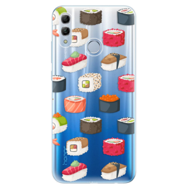 Odolné silikónové puzdro iSaprio - Sushi Pattern - Huawei Honor 10 Lite