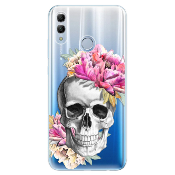 Odolné silikónové puzdro iSaprio - Pretty Skull - Huawei Honor 10 Lite