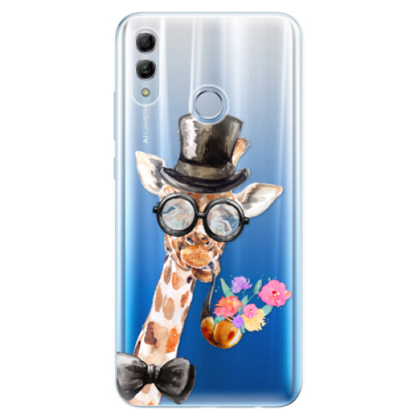 Odolné silikónové puzdro iSaprio - Sir Giraffe - Huawei Honor 10 Lite