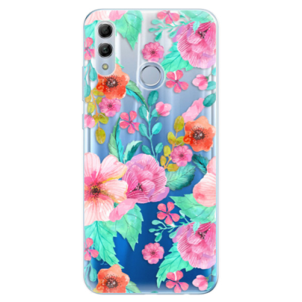 Odolné silikónové puzdro iSaprio - Flower Pattern 01 - Huawei Honor 10 Lite