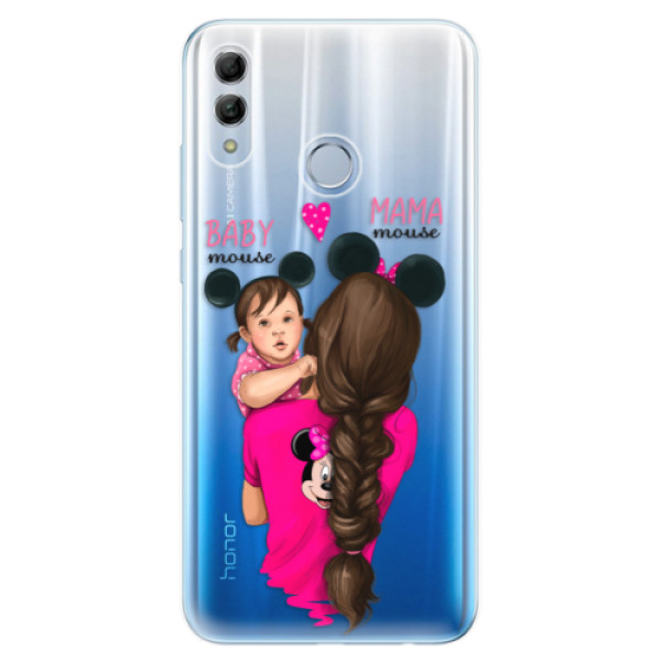 Odolné silikónové puzdro iSaprio - Mama Mouse Brunette and Girl - Huawei Honor 10 Lite