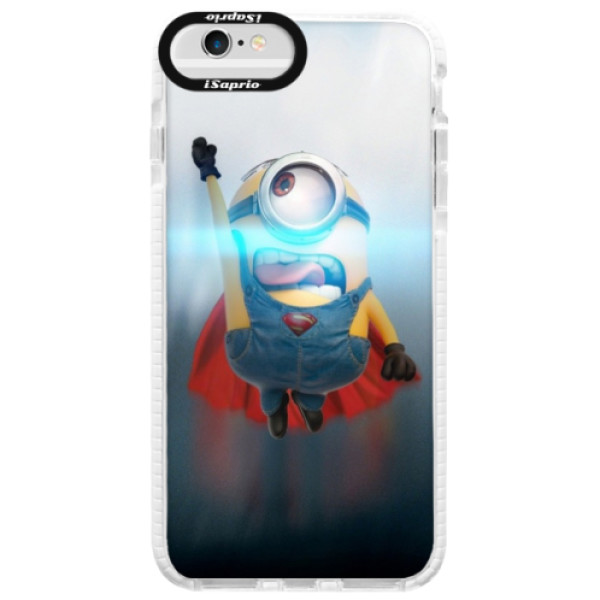 Silikónové púzdro Bumper iSaprio - Mimons Superman 02 - iPhone 6/6S