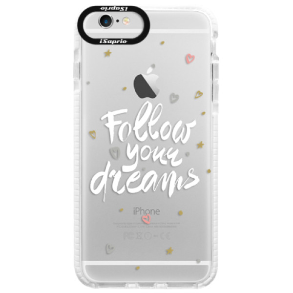 Silikónové púzdro Bumper iSaprio - Follow Your Dreams - white - iPhone 6/6S