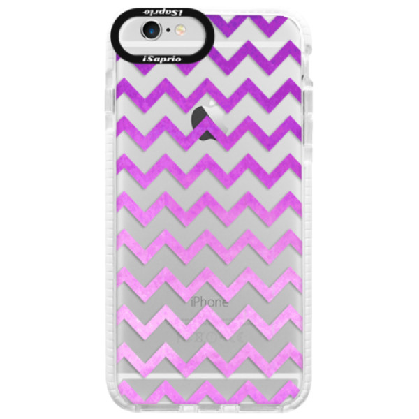 Silikónové púzdro Bumper iSaprio - Zigzag - purple - iPhone 6/6S