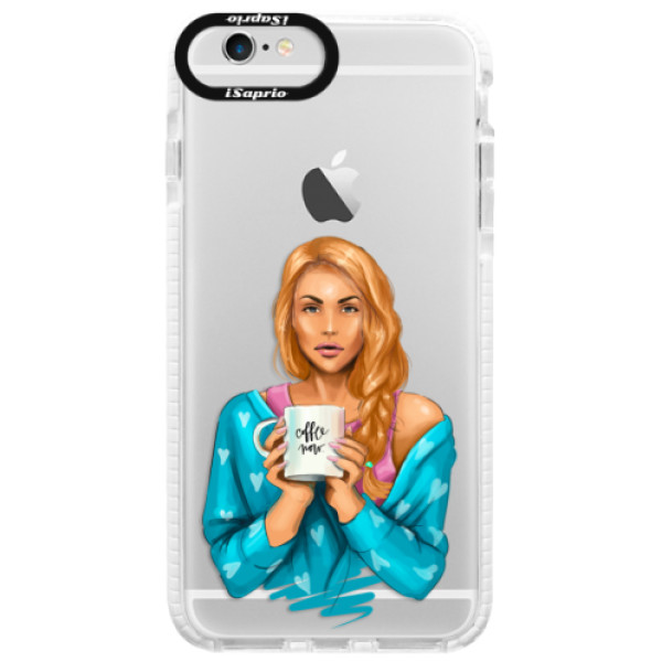 Silikónové púzdro Bumper iSaprio - Coffe Now - Redhead - iPhone 6/6S