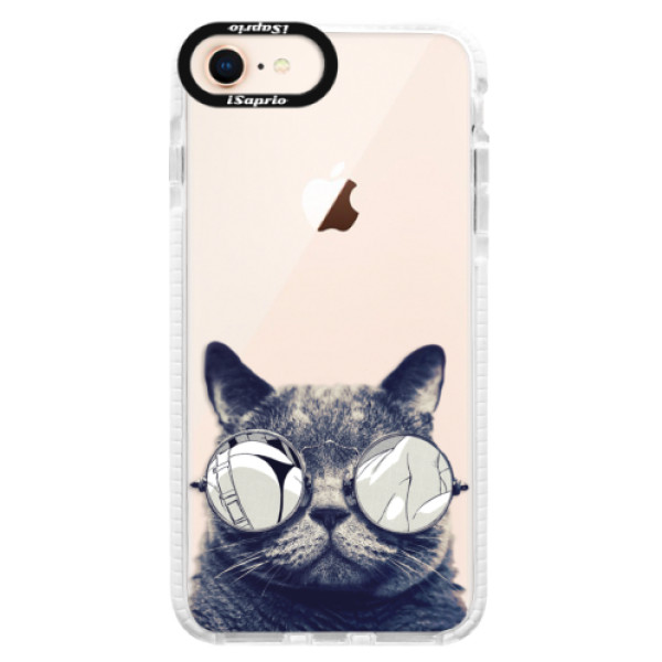 Silikónové púzdro Bumper iSaprio - Crazy Cat 01 - iPhone 8