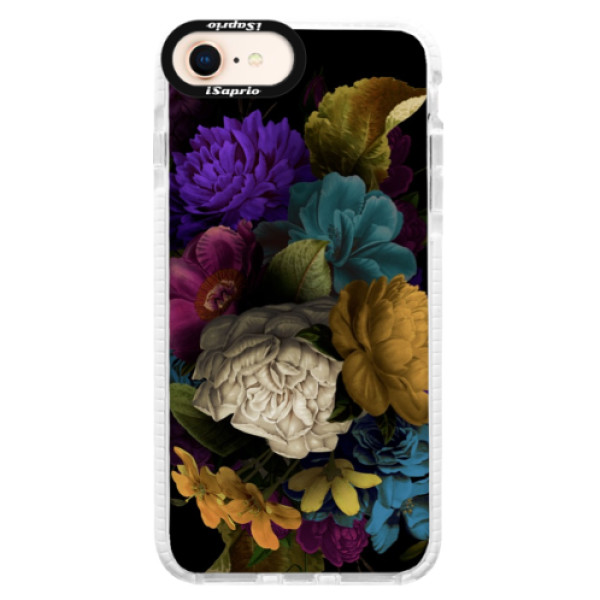 Silikónové púzdro Bumper iSaprio - Dark Flowers - iPhone 8