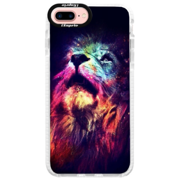 Silikónové púzdro Bumper iSaprio - Lion in Colors - iPhone 7 Plus