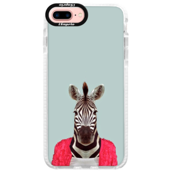 Silikónové púzdro Bumper iSaprio - Zebra 01 - iPhone 7 Plus