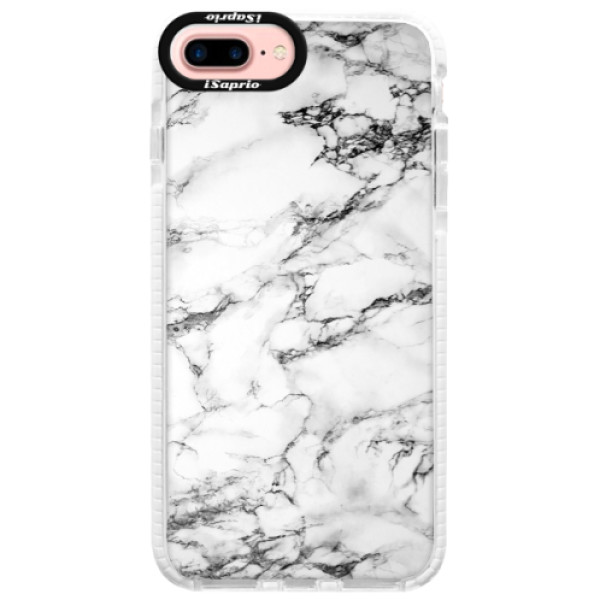Silikónové púzdro Bumper iSaprio - White Marble 01 - iPhone 7 Plus