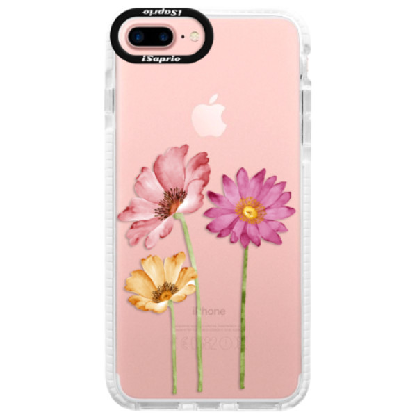 Silikónové púzdro Bumper iSaprio - Three Flowers - iPhone 7 Plus