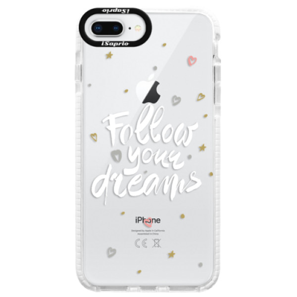 Silikónové púzdro Bumper iSaprio - Follow Your Dreams - white - iPhone 8 Plus