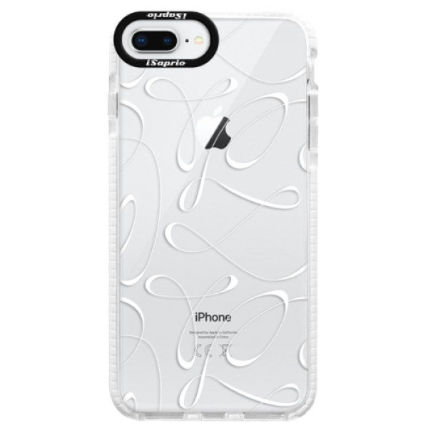 Silikónové púzdro Bumper iSaprio - Fancy - white - iPhone 8 Plus