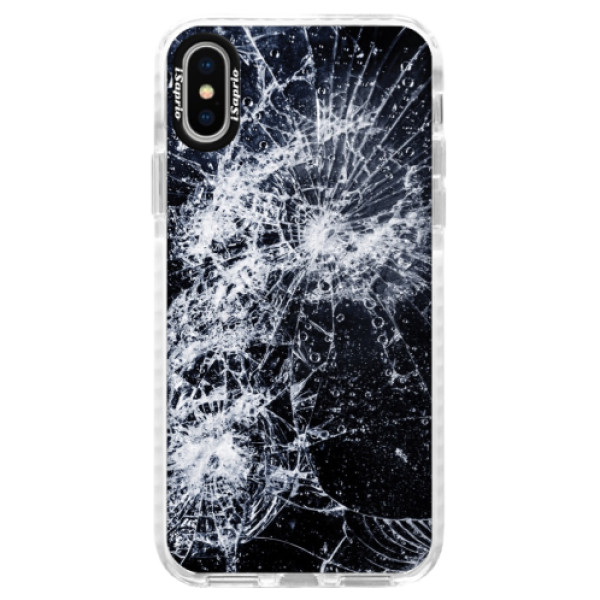 Silikónové púzdro Bumper iSaprio - Cracked - iPhone X