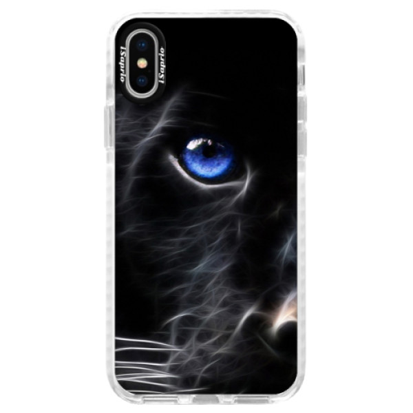 Silikónové púzdro Bumper iSaprio - Black Puma - iPhone X