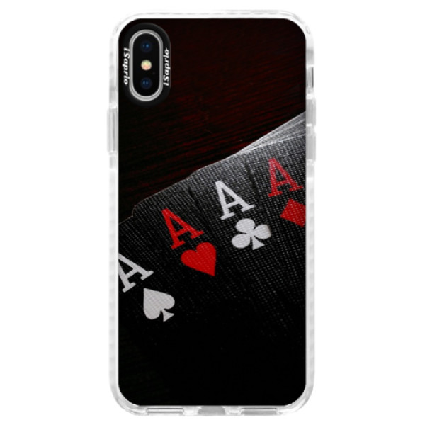 Silikónové púzdro Bumper iSaprio - Poker - iPhone X