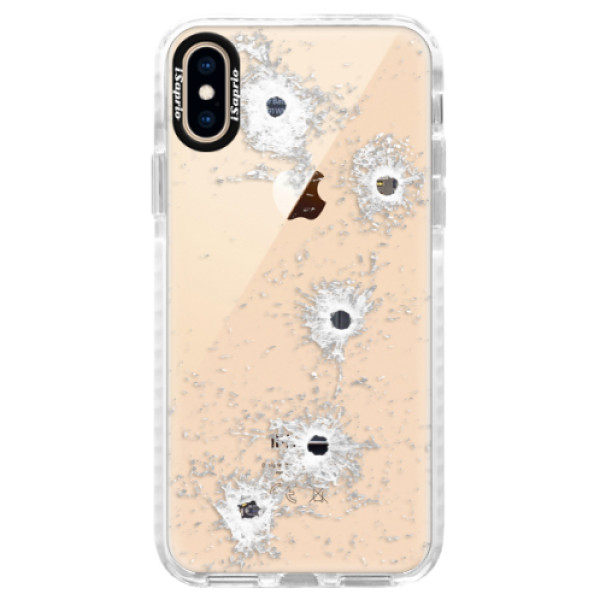 Silikónové púzdro Bumper iSaprio - Gunshots - iPhone XS