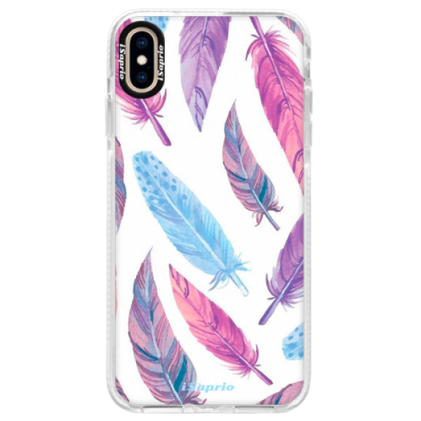 Silikónové púzdro Bumper iSaprio - Feather Pattern 10 - iPhone XS Max