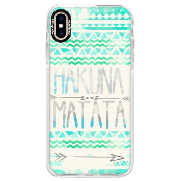 Silikónové púzdro Bumper iSaprio - Hakuna Matata Green - iPhone XS Max