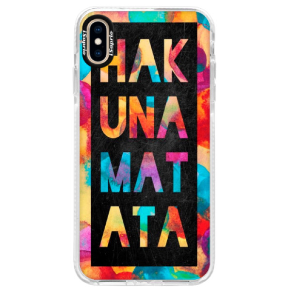 Silikónové púzdro Bumper iSaprio - Hakuna Matata 01 - iPhone XS Max