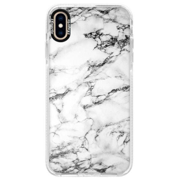 Silikónové púzdro Bumper iSaprio - White Marble 01 - iPhone XS Max