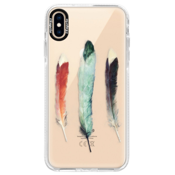 Silikónové púzdro Bumper iSaprio - Three Feathers - iPhone XS Max
