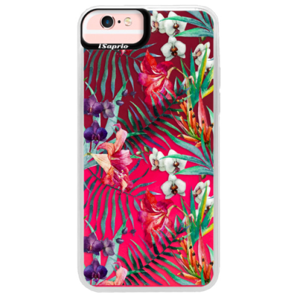 Neónové púzdro Pink iSaprio - Flower Pattern 03 - iPhone 6 Plus/6S Plus