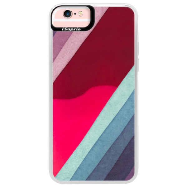 Neónové púzdro Pink iSaprio - Glitter Stripes 01 - iPhone 6 Plus/6S Plus