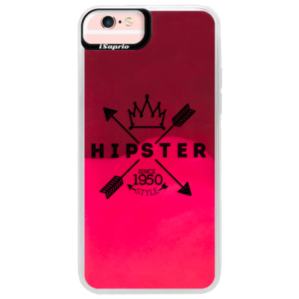 Neónové púzdro Pink iSaprio - Hipster Style 02 - iPhone 6 Plus/6S Plus
