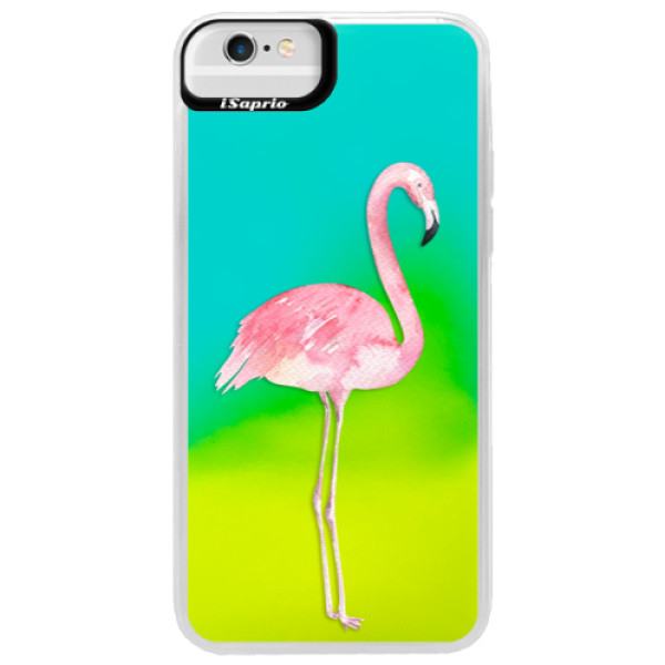 Neónové puzdro Blue iSaprio - Flamingo 01 - iPhone 6 Plus/6S Plus