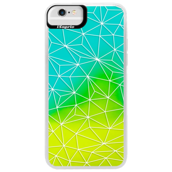 E-shop Neónové puzdro Blue iSaprio - Abstract Triangles 03 - white - iPhone 6 Plus/6S Plus