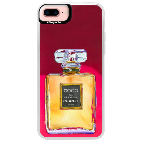 Neónové púzdro Pink iSaprio - Chanel Gold - iPhone 7 Plus