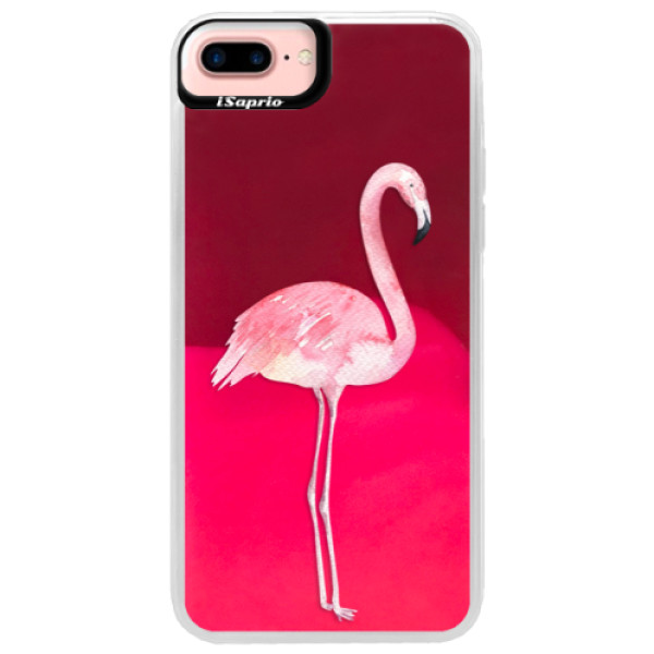 Neónové púzdro Pink iSaprio - Flamingo 01 - iPhone 7 Plus