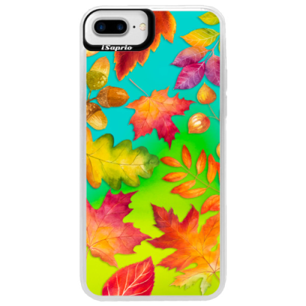 E-shop Neónové puzdro Blue iSaprio - Autumn Leaves 01 - iPhone 7 Plus
