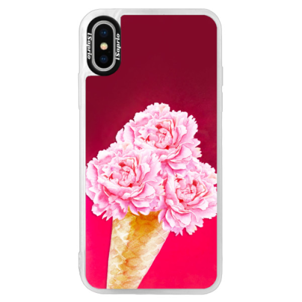 Neónové púzdro Pink iSaprio - Sweets Ice Cream - iPhone X