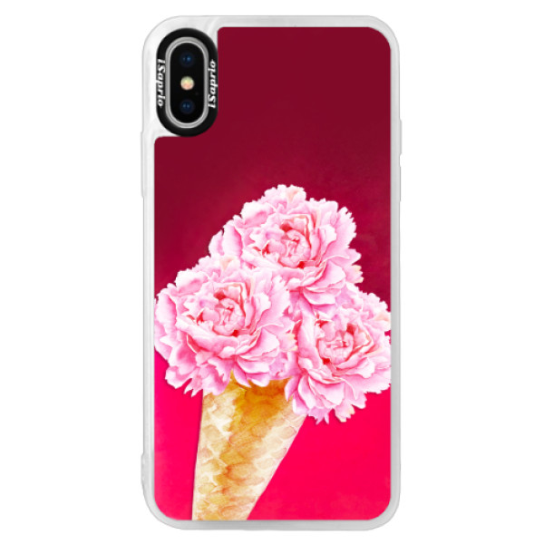 Neónové púzdro Pink iSaprio - Sweets Ice Cream - iPhone XS