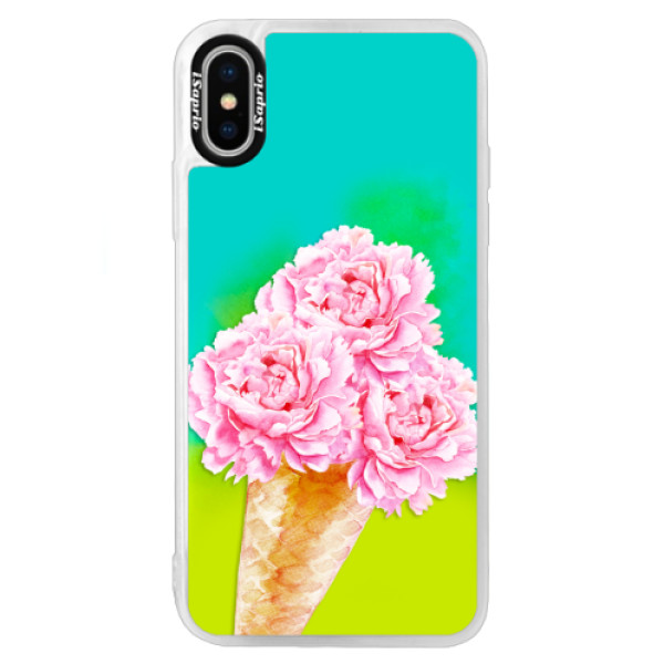 Neónové puzdro Blue iSaprio - Sweets Ice Cream - iPhone XS