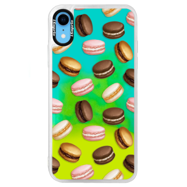 Neónové puzdro Blue iSaprio - Macaron Pattern - iPhone XR