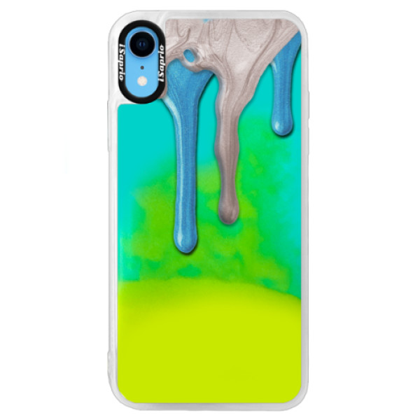 Neónové puzdro Blue iSaprio - Varnish 01 - iPhone XR