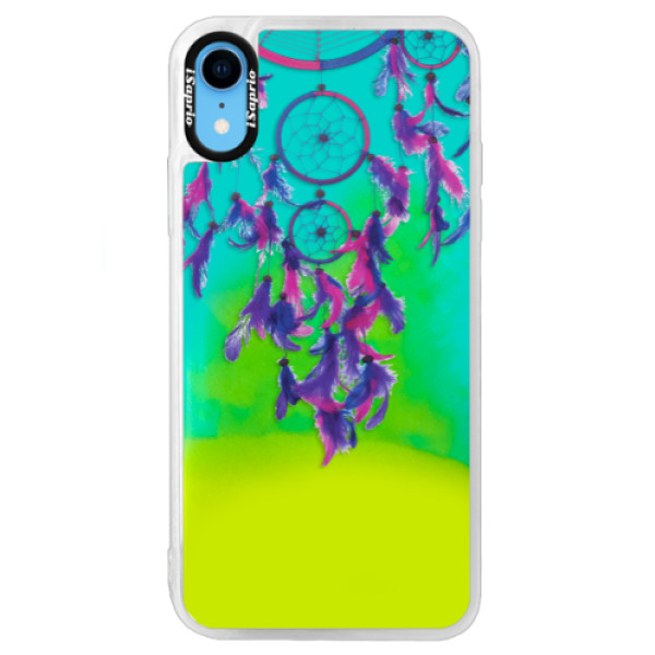 Neónové puzdro Blue iSaprio - Dreamcatcher 01 - iPhone XR