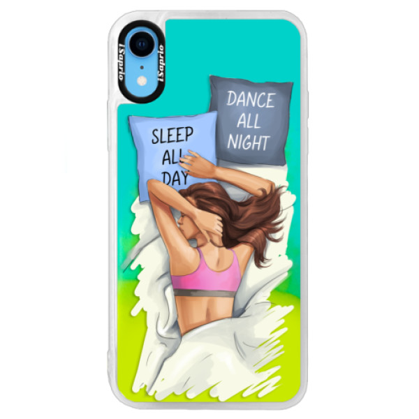 Neónové puzdro Blue iSaprio - Dance and Sleep - iPhone XR